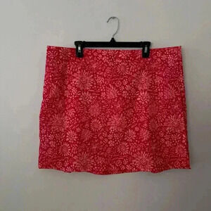 RipSkirt Hawaiian Red Floral Skirt Adjustable Wrap Beach Athletic Tropical XXL